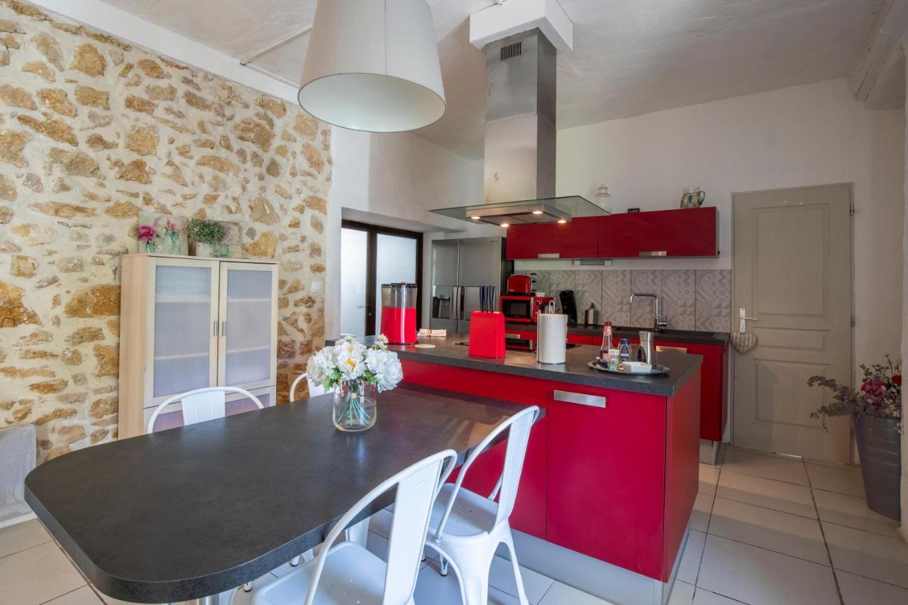 Portail Du Ventoux Central Luxe Jardin Linge Fourni มาโลแซน ภายนอก รูปภาพ